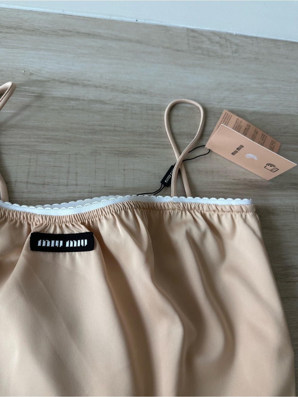Cream Satin Camisole and Skirt Set - Picture 7 of 10